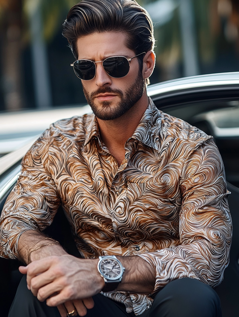 Vip business classic luxury high quality versatile men's fashion suit long-sleeved shirt