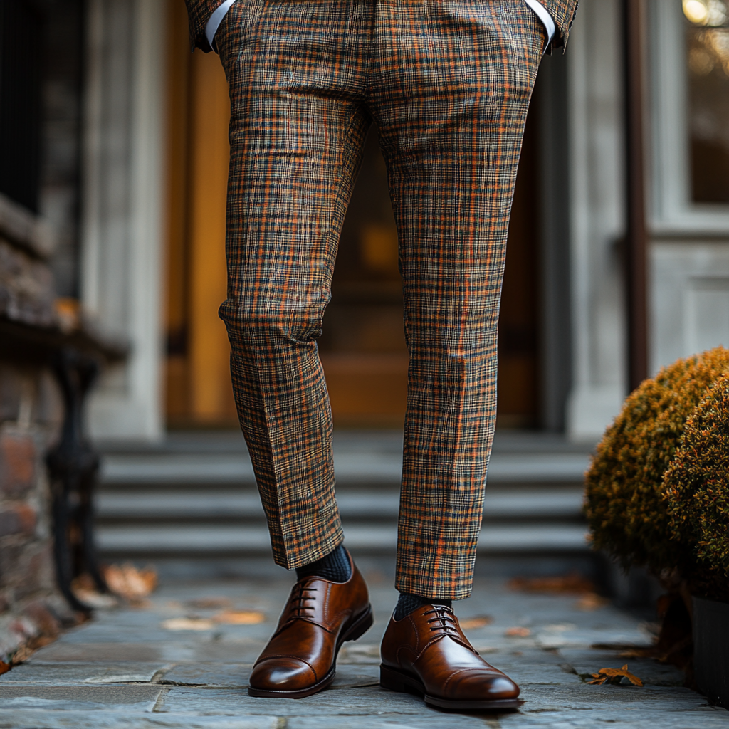 Luxury Men's Unique Fashion Casual Suit Pants High Elasticity