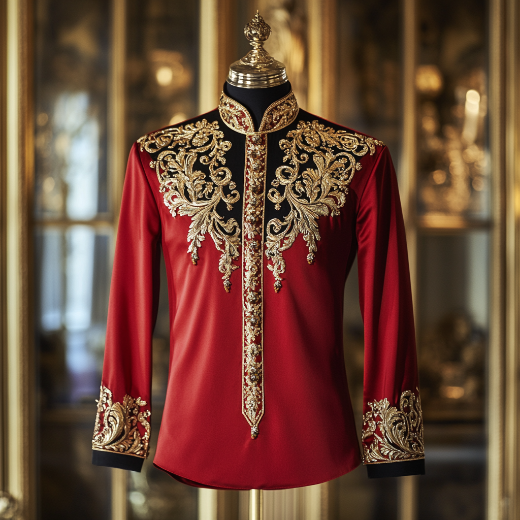 Exquisite Oriental-Style Embroidered Shirt High quality High-end