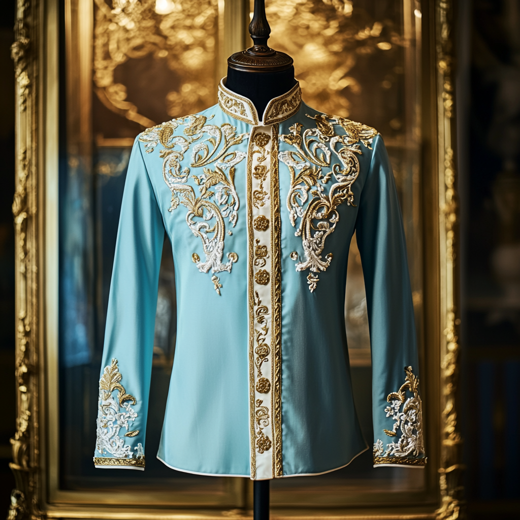 Exquisite Oriental-Style Embroidered Shirt High quality High-end