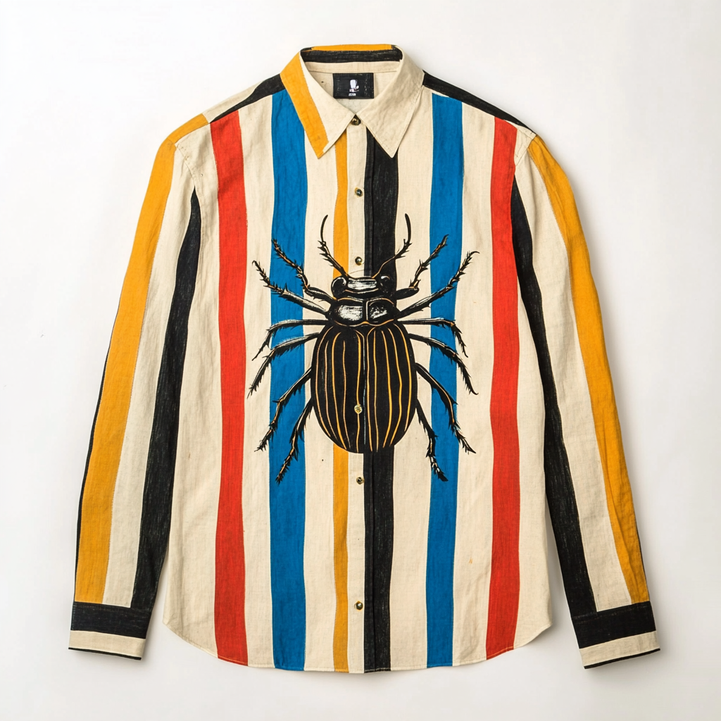 2024 Animal Stripes Luxury Halloween men's fashion high quality shirt hot sale