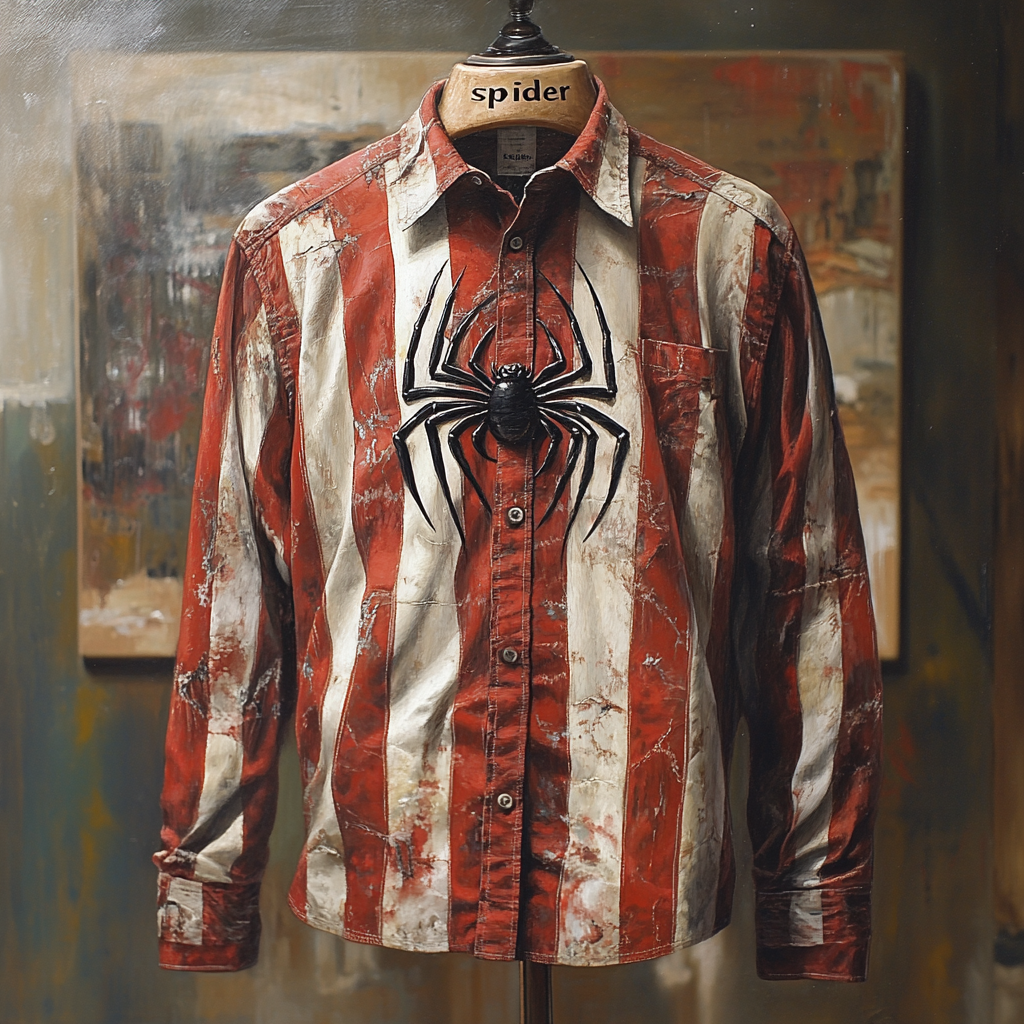 2024 Animal Stripes Luxury Halloween men's fashion high quality shirt hot sale