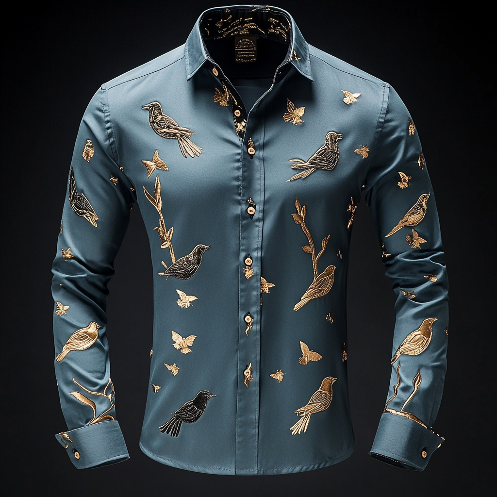 Business classic luxury high quality versatile men's fashion suit long-sleeved shirt