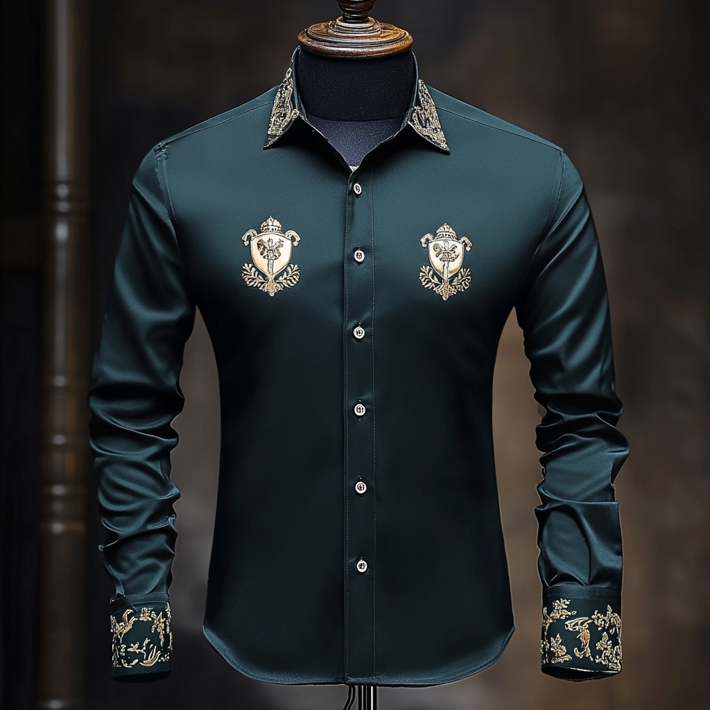 Business classic luxury high quality versatile men's fashion suit long-sleeved shirt