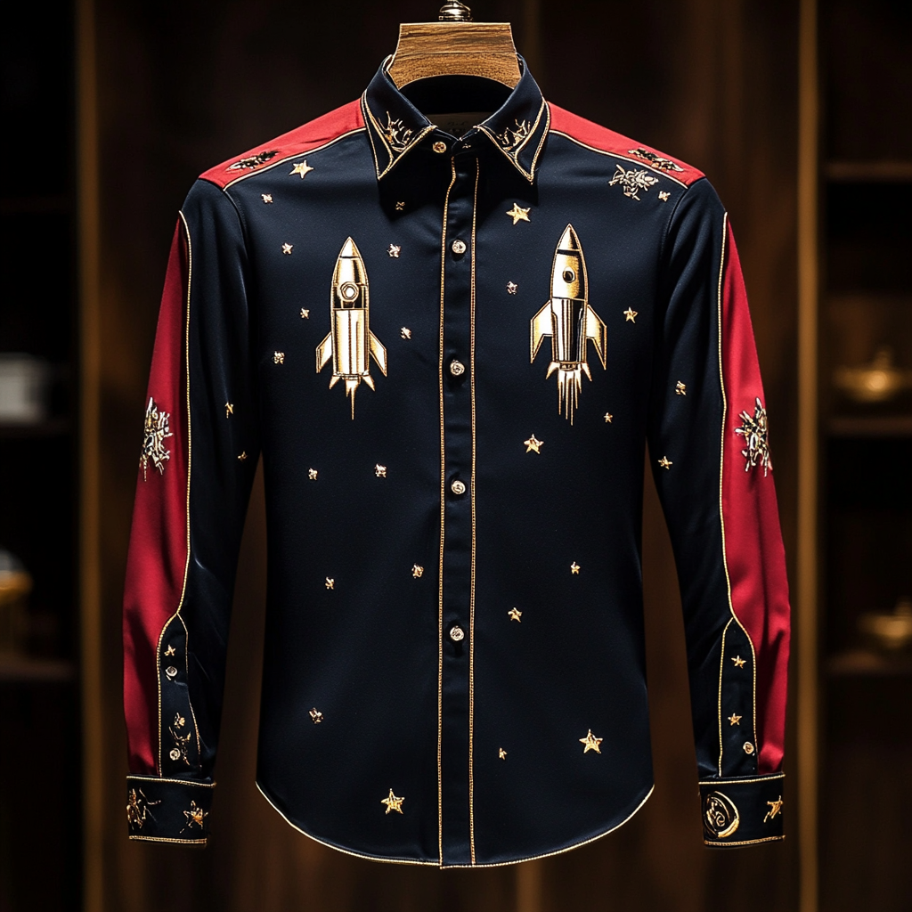 Business classic luxury high quality versatile men's fashion suit long-sleeved shirt