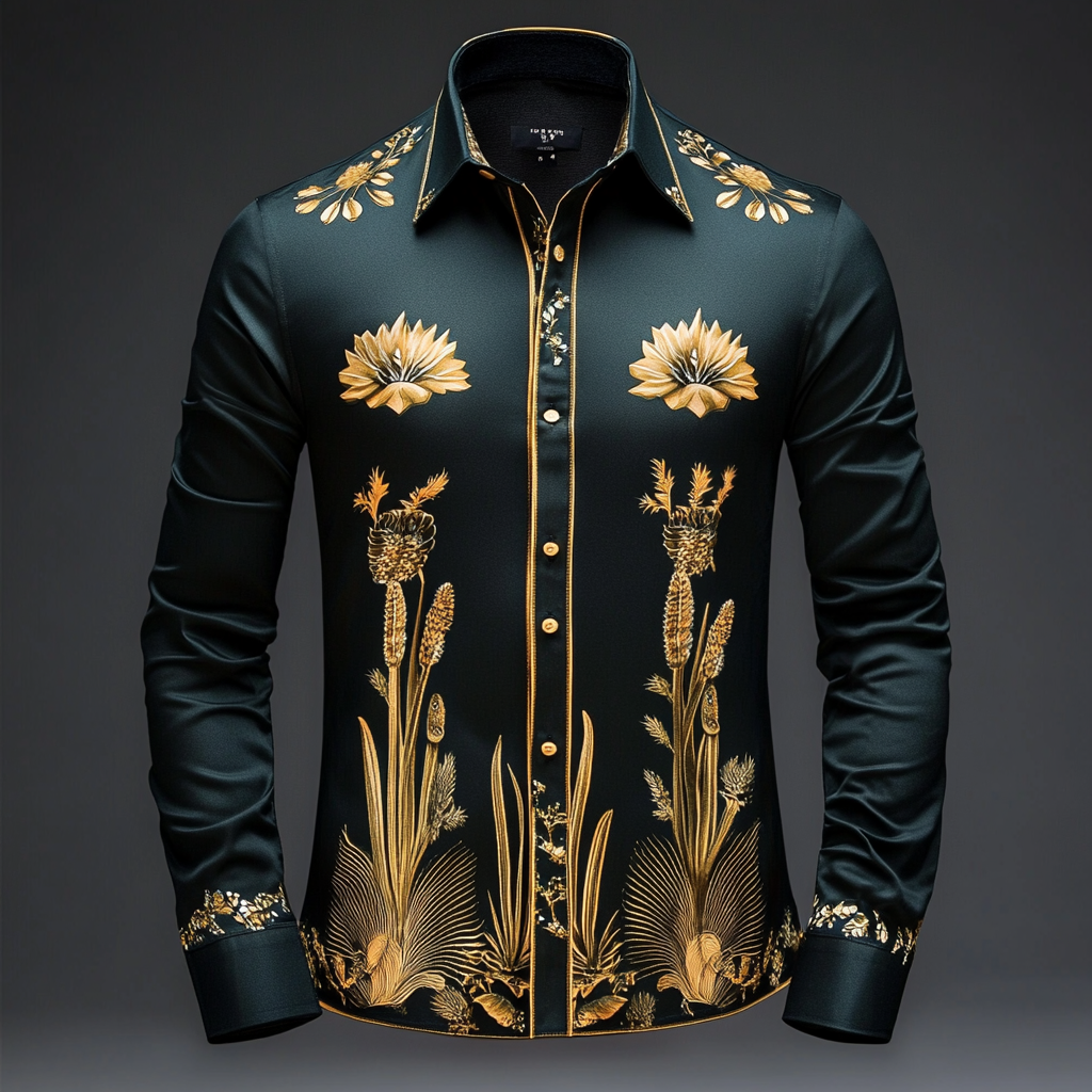 Business classic luxury high quality versatile men's fashion suit long-sleeved shirt