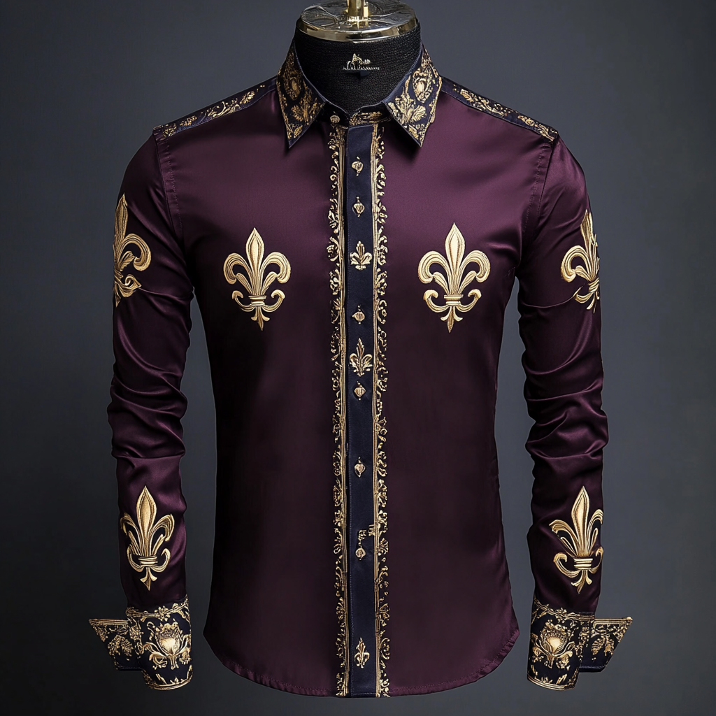 Business classic luxury high quality versatile men's fashion suit long-sleeved shirt