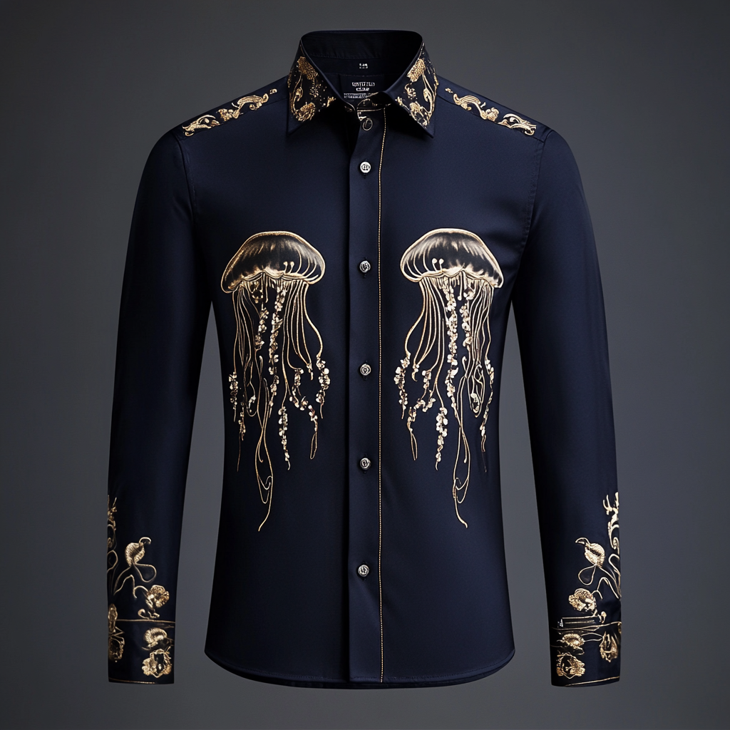Business classic luxury high quality versatile men's fashion suit long-sleeved shirt
