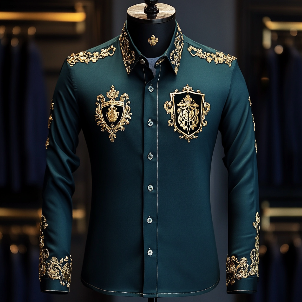 Business classic luxury high quality versatile men's fashion suit long-sleeved shirt