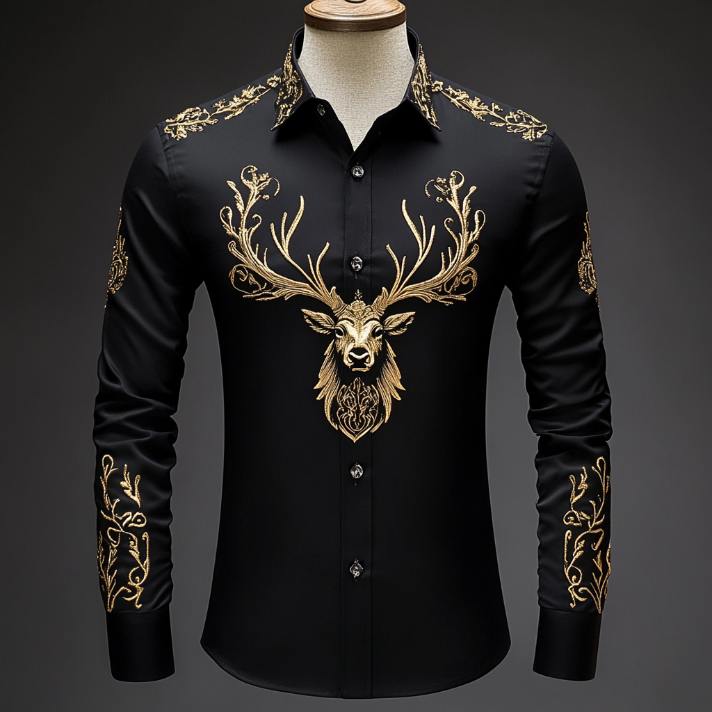 Business classic luxury high quality versatile men's fashion suit long-sleeved shirt