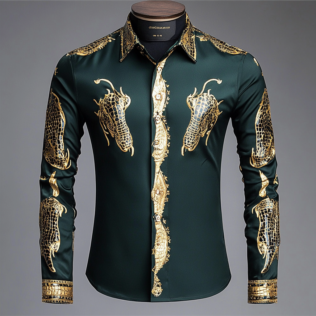 Business classic luxury high quality versatile men's fashion suit long-sleeved shirt