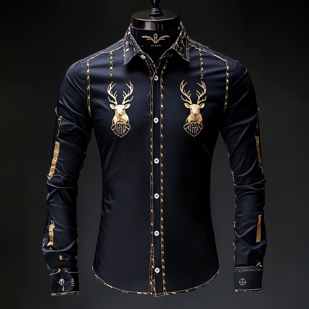 Business classic luxury high quality versatile men's fashion suit long-sleeved shirt