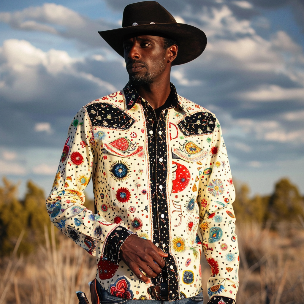 Western Exclusive designer Styles planet 100%OFF Cotton High Elasticity Long Sleeve Shirt