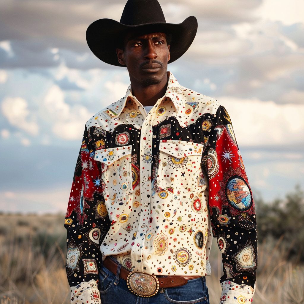 Western Exclusive designer Styles planet 100%OFF Cotton High Elasticity Long Sleeve Shirt