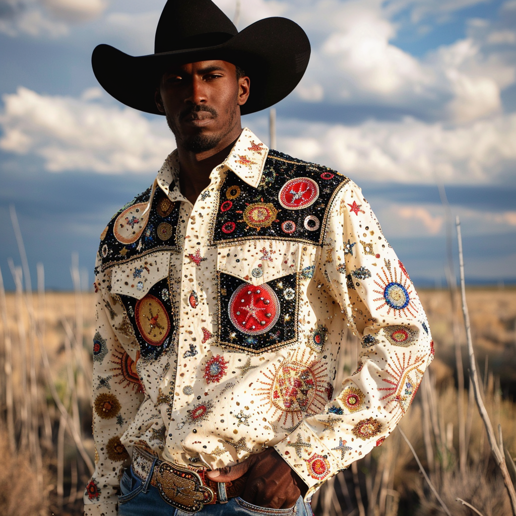 Western Exclusive designer Styles planet 100%OFF Cotton High Elasticity Long Sleeve Shirt