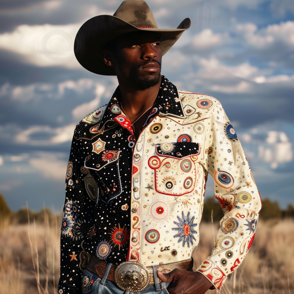 Western Exclusive designer Styles planet 100%OFF Cotton High Elasticity Long Sleeve Shirt