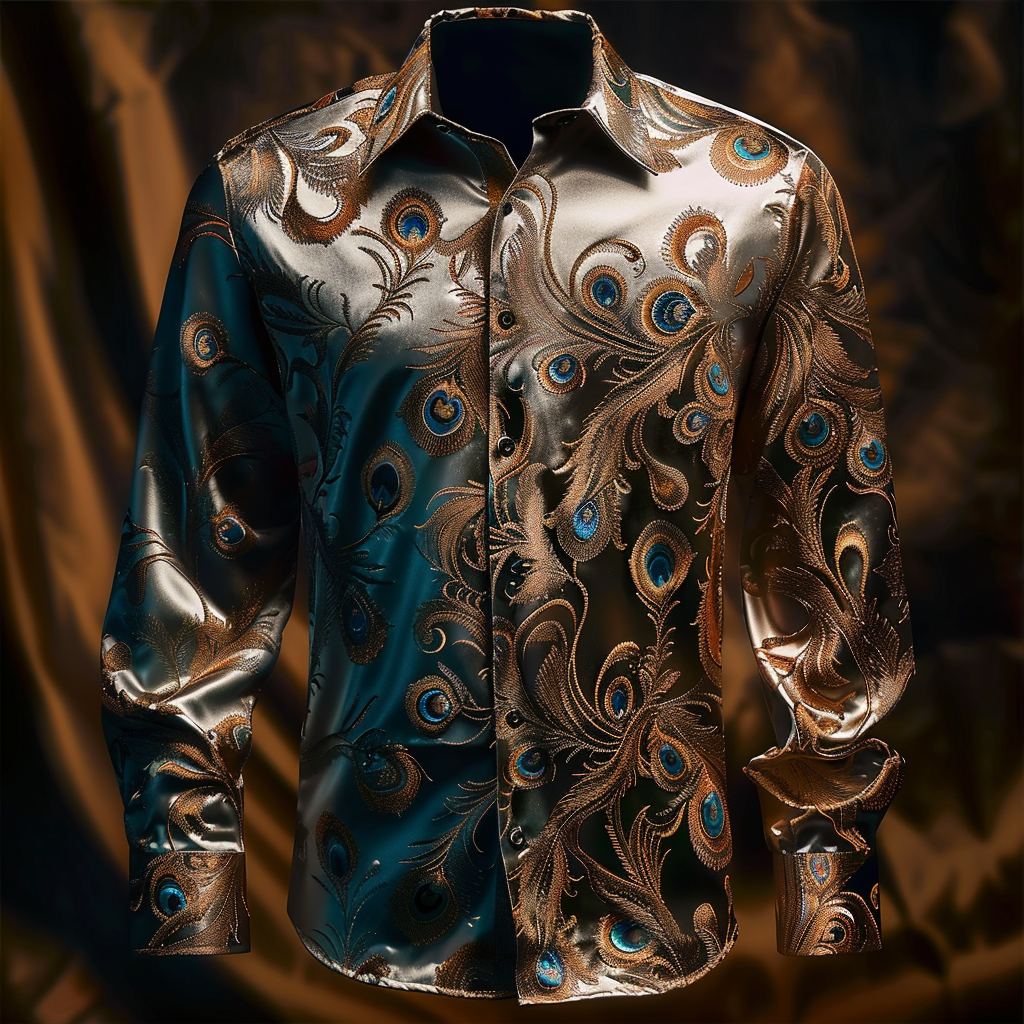 Luxury VIP men's fashion high quality long sleeve shirt