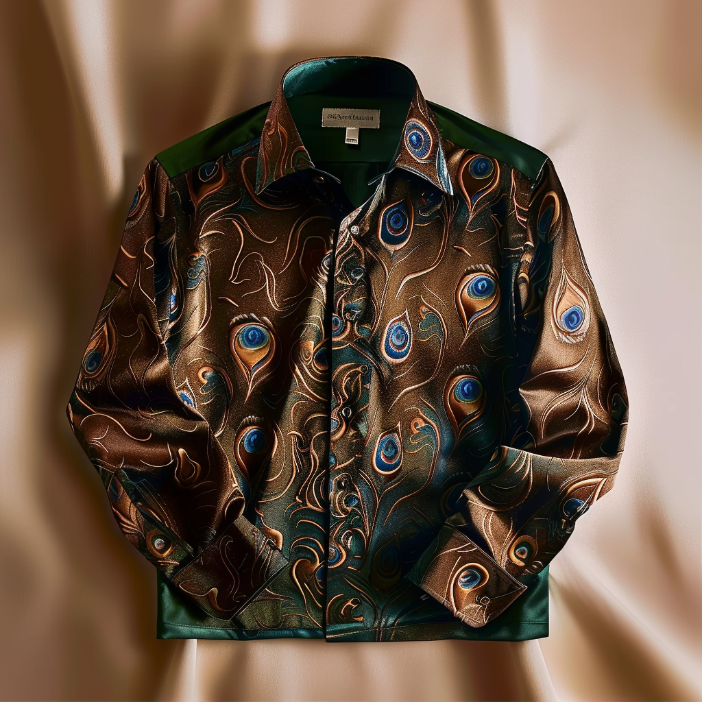 Luxury VIP men's fashion high quality long sleeve shirt