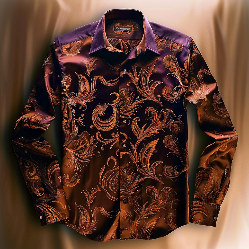 Luxury VIP men's fashion high quality long sleeve shirt