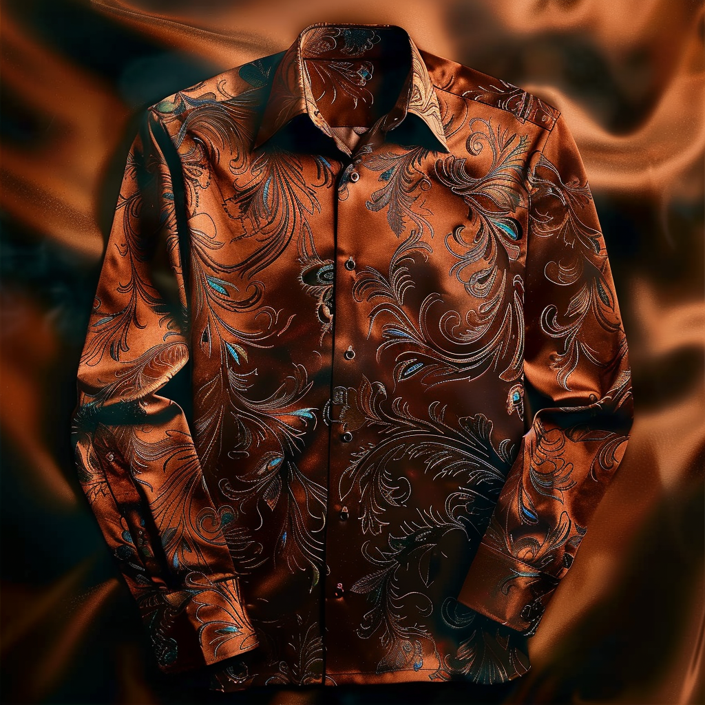 Luxury VIP men's fashion high quality long sleeve shirt