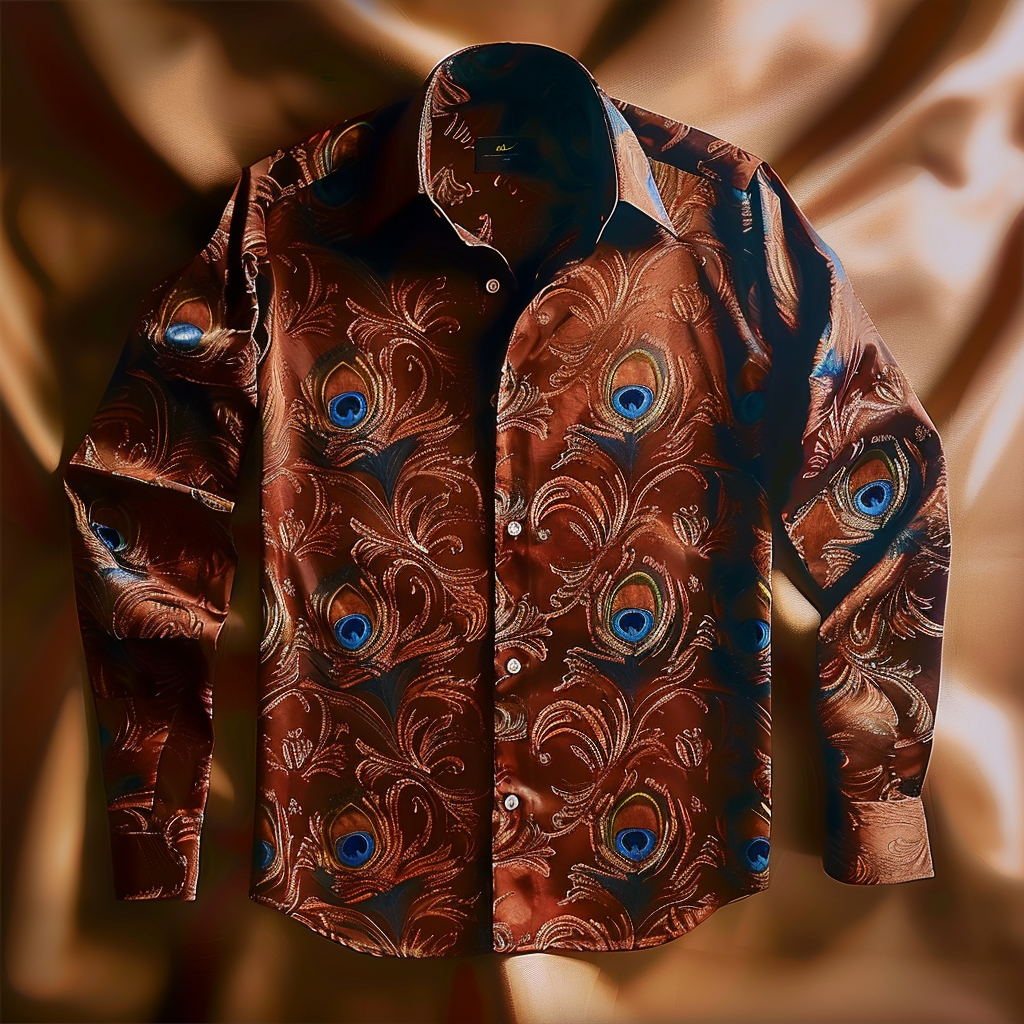 Luxury VIP men's fashion high quality long sleeve shirt