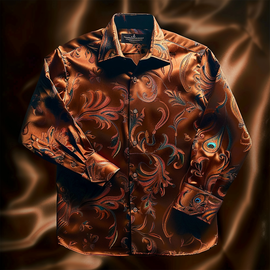 Luxury VIP men's fashion high quality long sleeve shirt