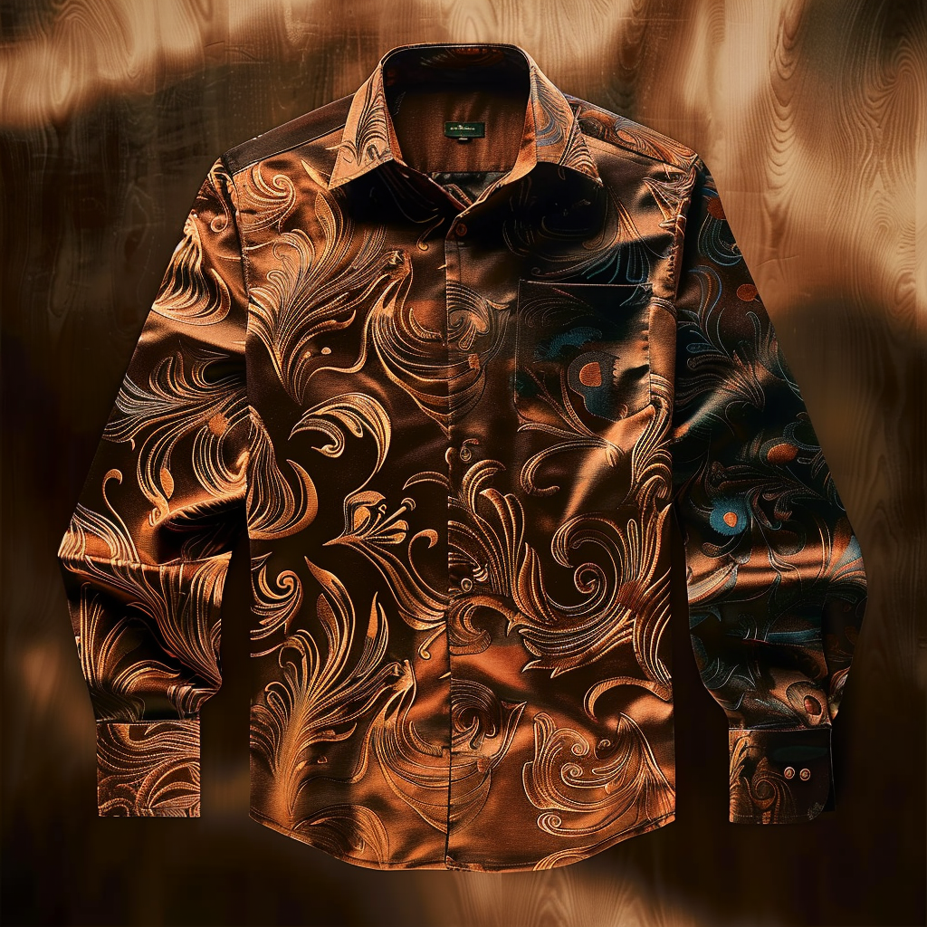 Luxury VIP men's fashion high quality long sleeve shirt