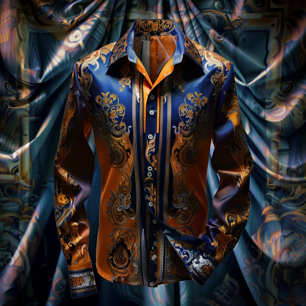 Luxury men's fashion high quality 100%OFF long sleeve shirt