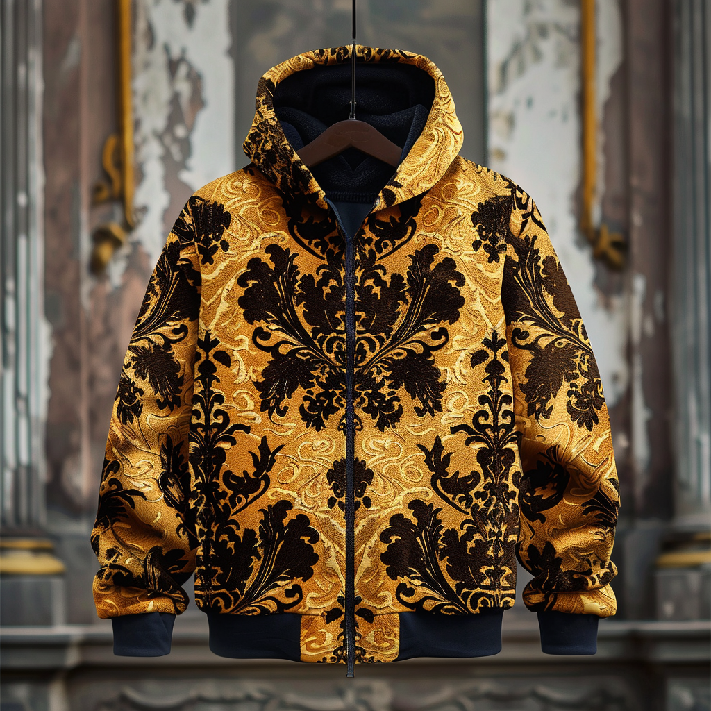 Baroque Western Vintage Sweater Jacket Hoodies High quality High elasticity
