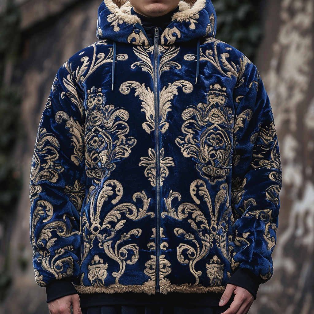 Baroque Western Vintage Sweater Jacket Hoodies High quality High elasticity