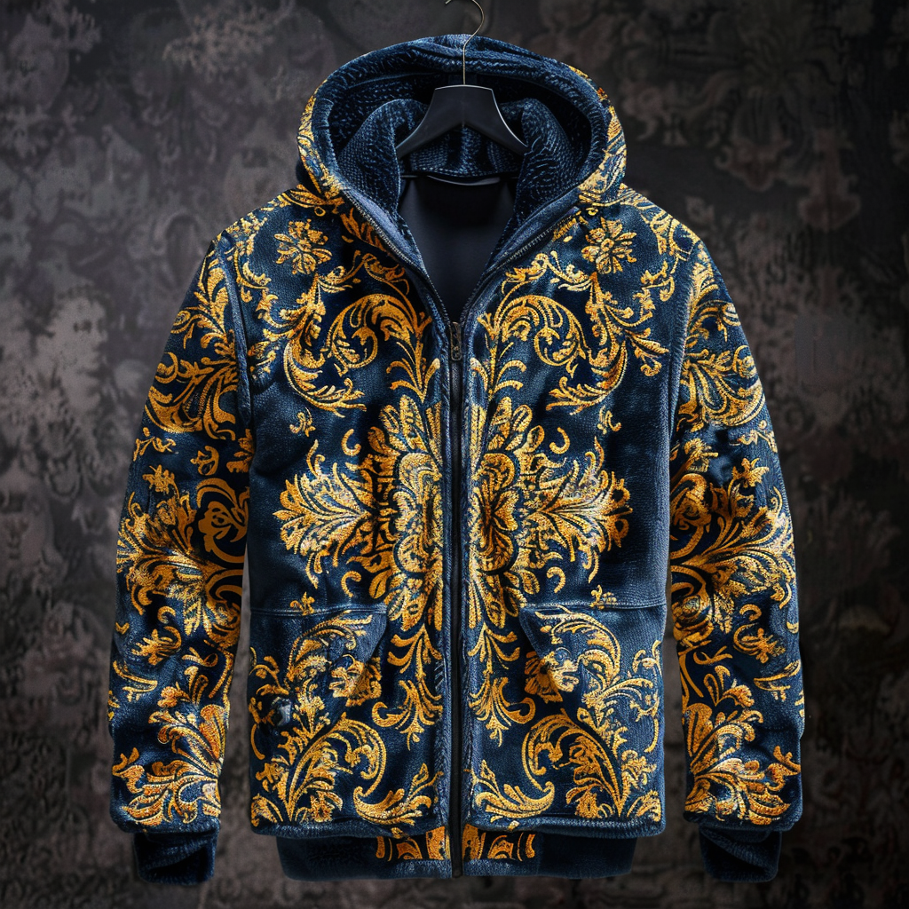 Baroque Western Vintage Sweater Jacket Hoodies High quality High elasticity