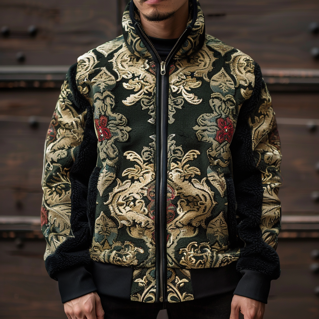 Baroque Western Vintage Sweater Jacket Hoodies High quality High elasticity