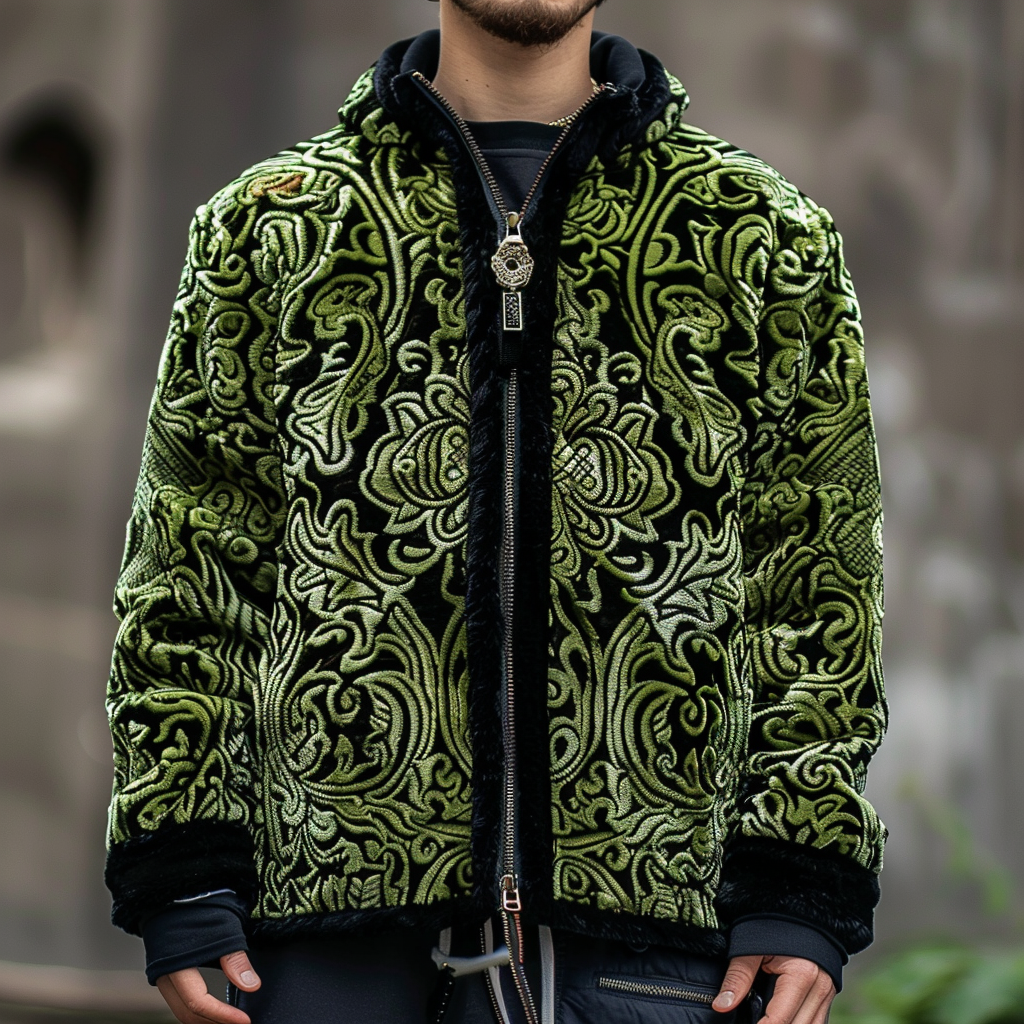 Baroque Western Vintage Sweater Jacket Hoodies High quality High elasticity