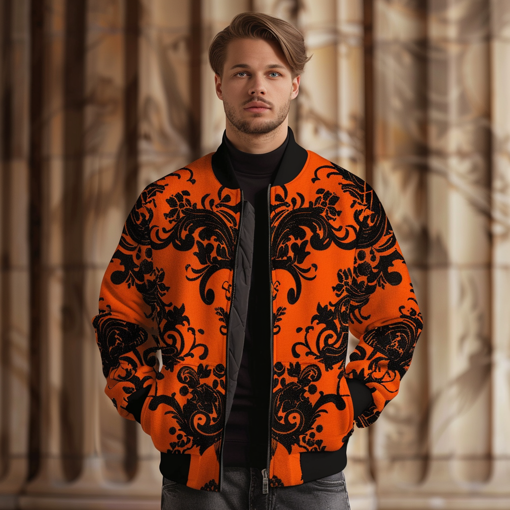 Baroque Western Vintage Sweater Jacket Hoodies High quality High elasticity