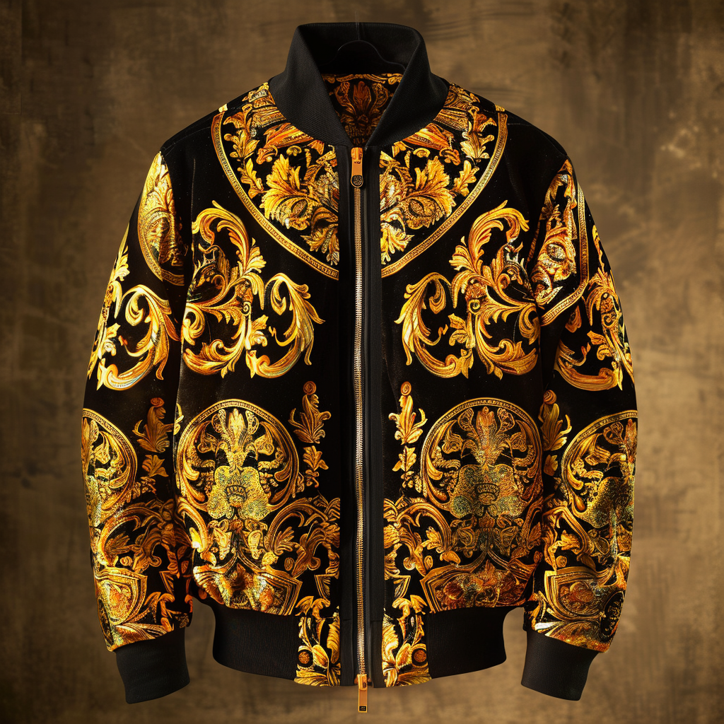 Baroque Western Vintage Sweater Jacket Hoodies High quality High elasticity