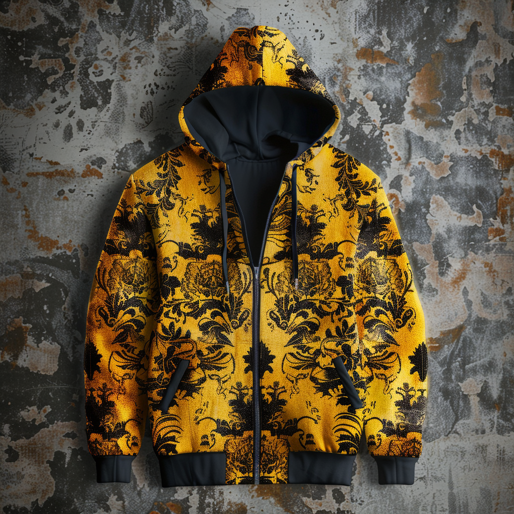 Baroque Western Vintage Sweater Jacket Hoodies High quality High elasticity