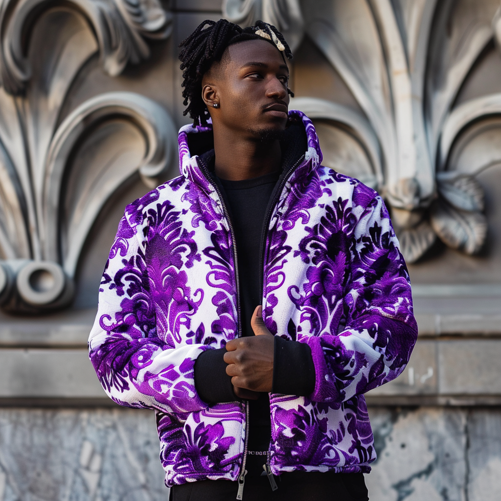 Baroque Western Vintage Sweater Jacket Hoodies High quality High elasticity