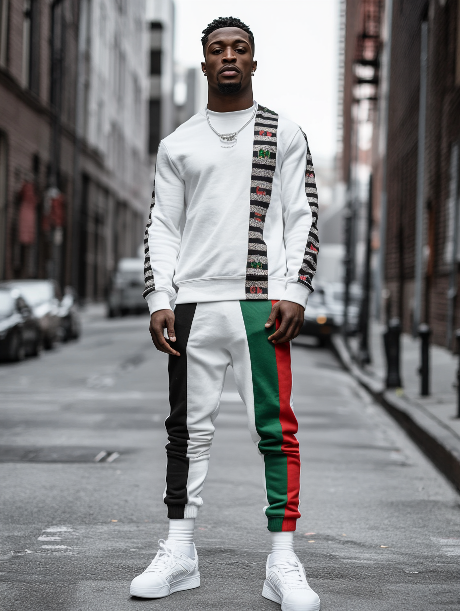 Casual Tracksuit long sleeve two-piece set 100%Cotton high quality high elasticity