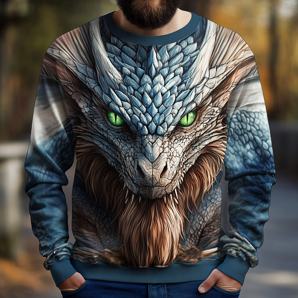 Animal Warm Sweater Exclusive design Men‘s Fashion Brand sweatshirt 
