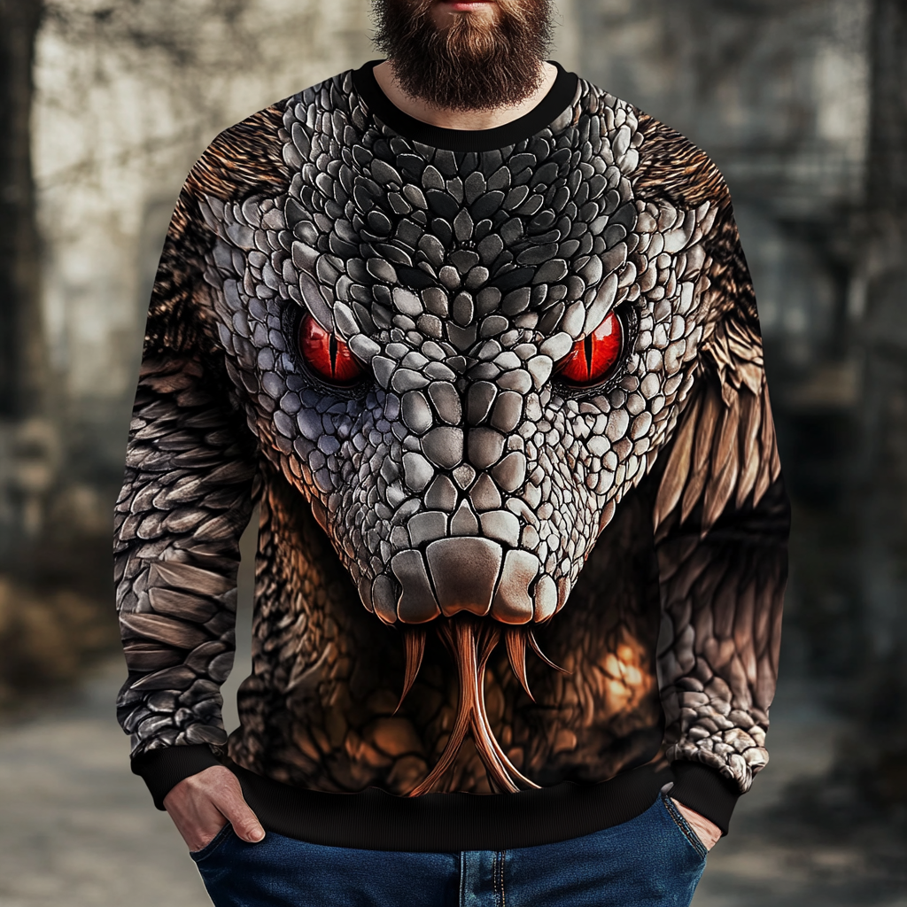Animal Warm Sweater Exclusive design Men‘s Fashion Brand sweatshirt 