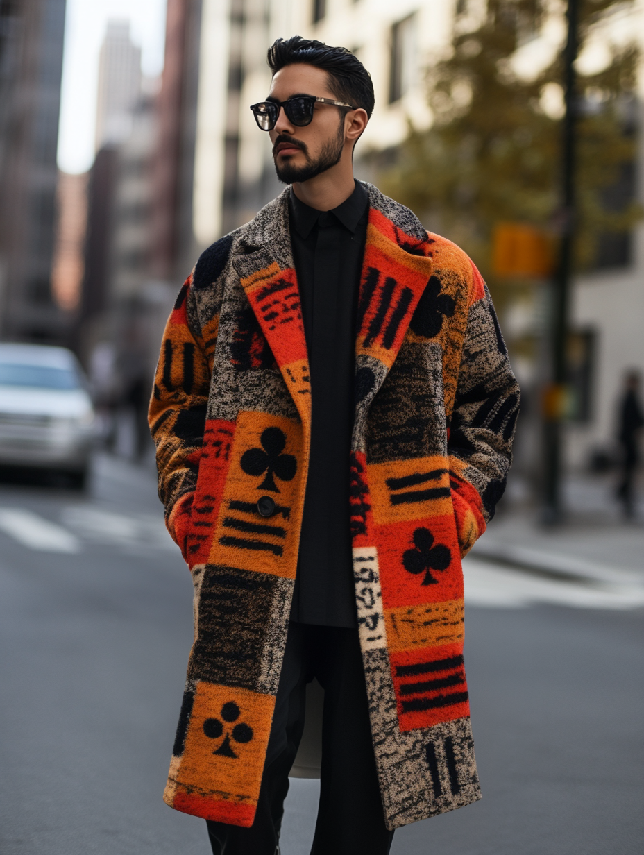 2024 Men's Fashion Limited sale Plush High quality Jacket Coat