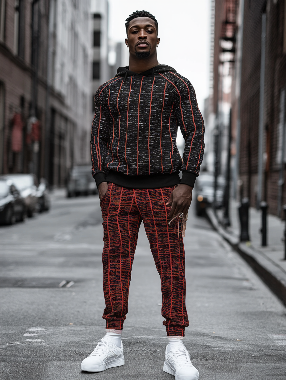 Casual Tracksuit long sleeve two-piece set 100%Cotton high quality high elasticity