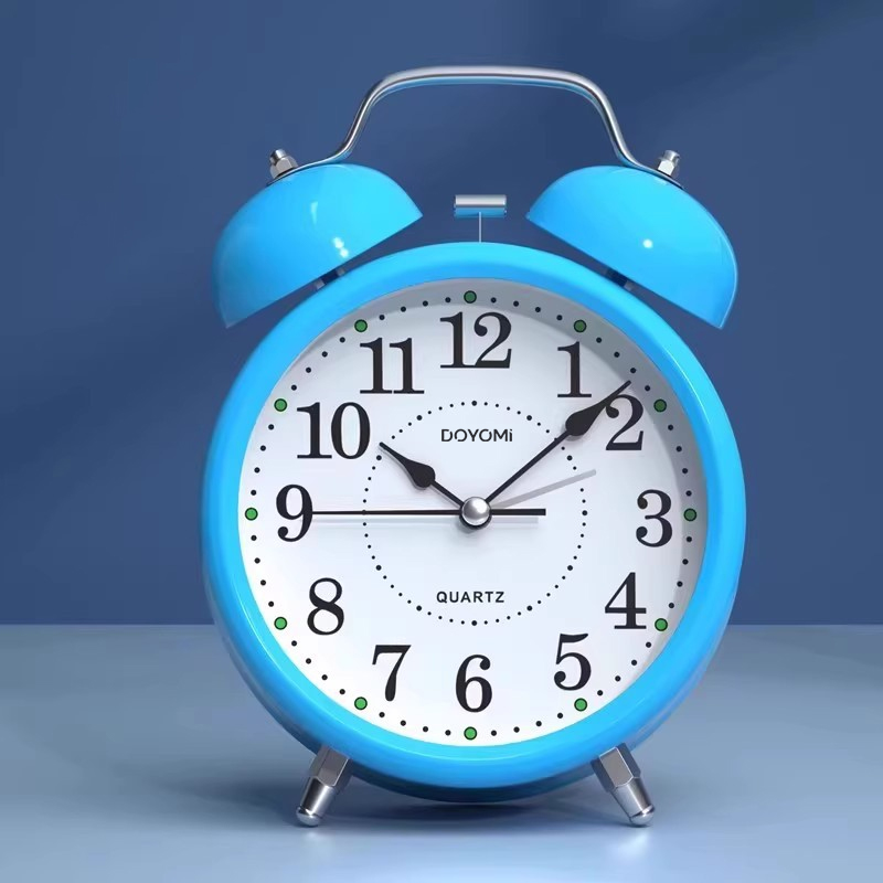 DOYOMI  3'' Twin Bell Alarm Clock with Backlight for Bedroom and Home Decoration