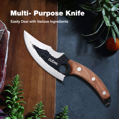 Butcher Knife, Hand Forged Serbian Chef Knife & Meat Cleaver Knife & Viking Knives, Meat Cutting Kitchen Knife Set for Home, Outdoor Cooking, Camping BBQ Men D1