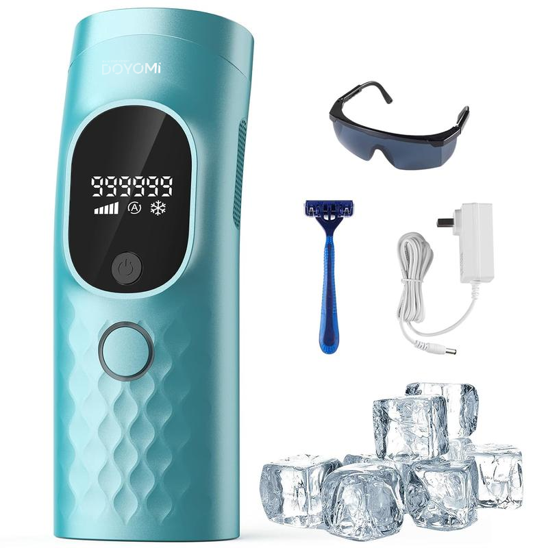 DOYOMI Laser Hair Removal for Women, Painless IPL Hair Removal with Ice Cooling System, with Shaver, Goggles, At Home Use on Body and Face Bikini Line