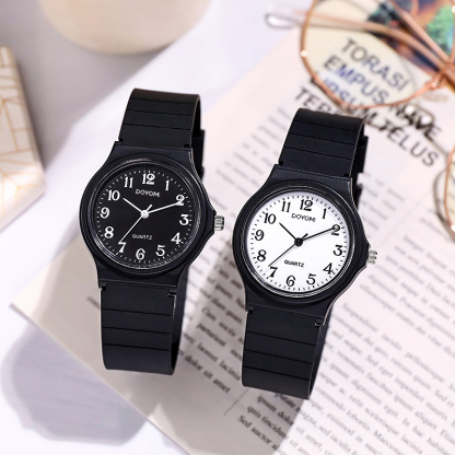 DOYOMI Quartz Analog Watch for Men | Water Resistant | Resin Case | Resin Band | Resin Glass | Three Hand Analog (HR, Min, SEC) | Classic Design 