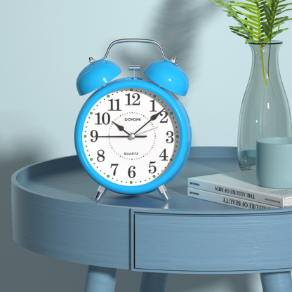 DOYOMI  3'' Twin Bell Alarm Clock with Backlight for Bedroom and Home Decoration