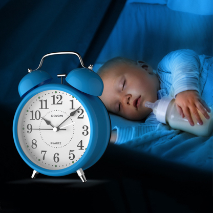 DOYOMI  3'' Twin Bell Alarm Clock with Backlight for Bedroom and Home Decoration