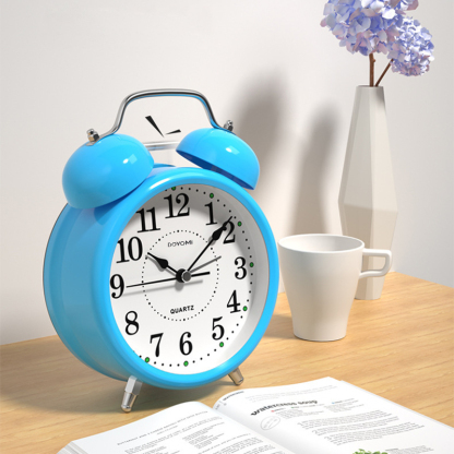 DOYOMI  3'' Twin Bell Alarm Clock with Backlight for Bedroom and Home Decoration