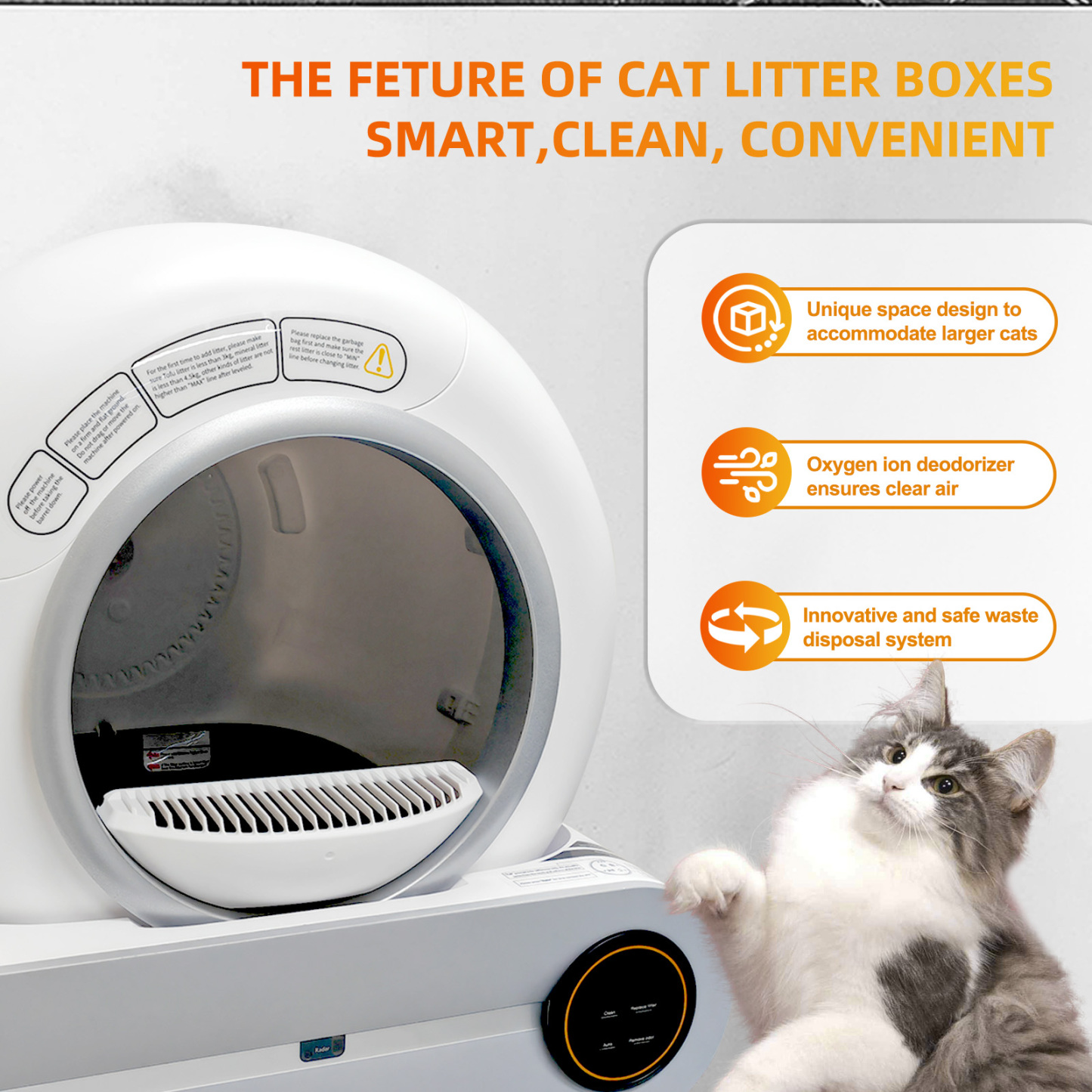Self Cleaning Litter Box 825